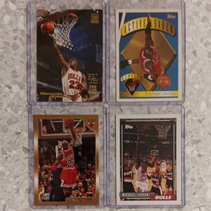 Topps Michael Jordan Basketball Card Collection 4 Cards